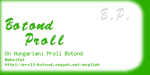 botond proll business card